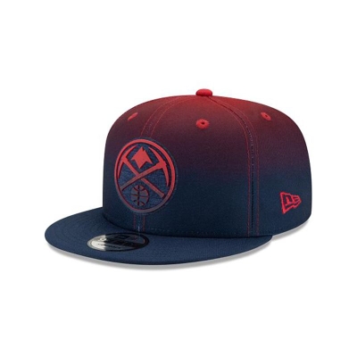 Denver Nuggets Gorra | New Era NBA Back Half 9fifty Snapback Cap Mexico - Azules